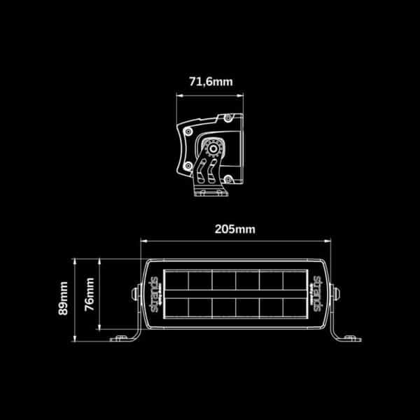 Μπάρα Led Siberia DR 8" 2002 Lumens Strands - Image 6