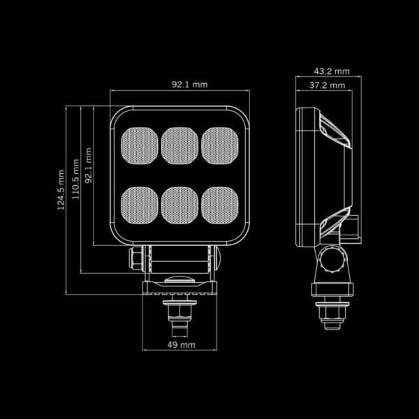 Φώς εργασίας Led Dark Knight Hardcore 3645 Lumens Strands - Image 9