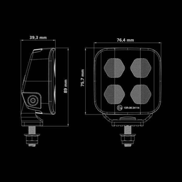 Φώς εργασίας Unity Edge 20w 2010 Lumens Strands - Image 5