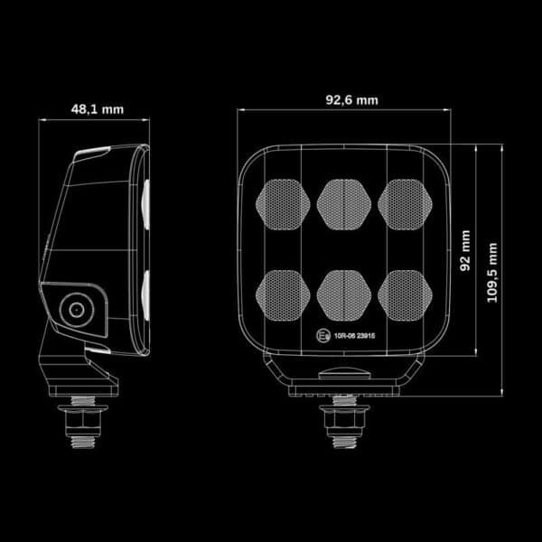 Φώς εργασίας Unity Edge 37w 3940 Lumens Strands - Image 5