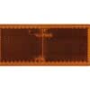 Ανακλαστικό πορτοκαλί Ορθογώνιο 96x42mm 4τμχ με ταινία Strands