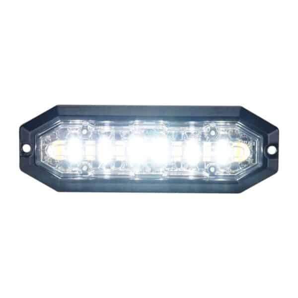 Προειδοποιητικό φώς, στρόμπος 12 Led, 12-24V DC, 20W, Πορτοκαλί και Λευκά Led, διαφανείς κρύσταλλο Strands - Image 5
