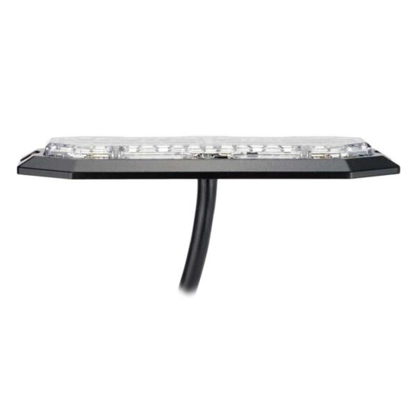 Προειδοποιητικό φώς, στρόμπος 12 Led, 12-24V DC, 20W, Πορτοκαλί και Λευκά Led, διαφανείς κρύσταλλο Strands - Image 2