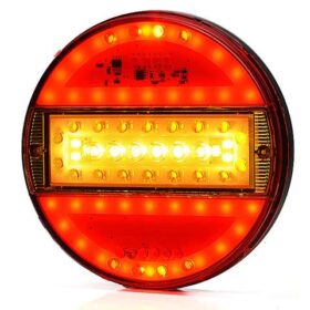 Πίσω φώς Στρογγυλό Led 5 Λειτουργίες 12-24V, 142mm Χρωματιστό κρύσταλλο Strands