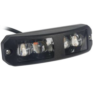 Προειδοποιητικό φώς Στρόμπος 180° πορτοκαλί Led, 12-24V DC, 12w Strands