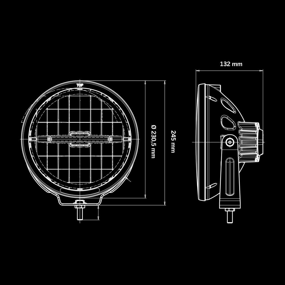 Προβολέας Led Ambassador Limited Edition 9" 3879 Lumens - Image 6