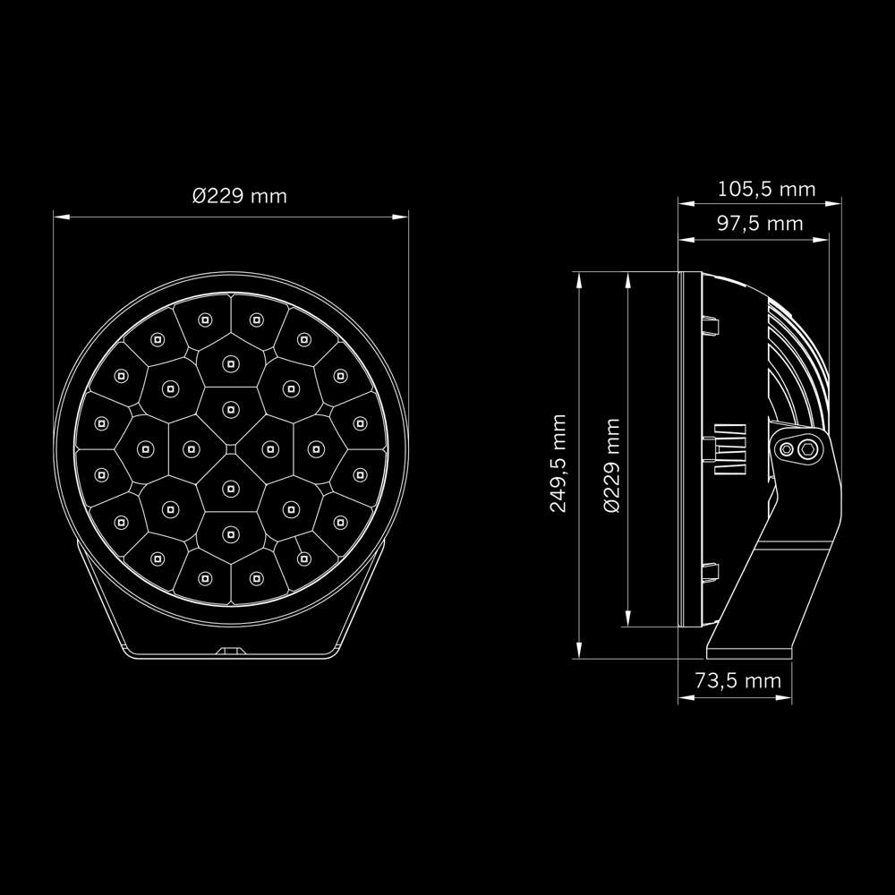 Προβολέας Yukon 2.0 Spot 9" 10000 Lumens - Image 5
