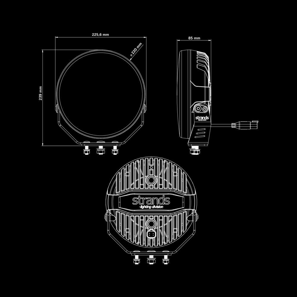 Προβολέας Firefly Pro 9" Λευκό 12076 Lumens - Image 18