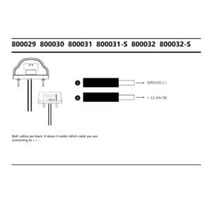 Alternative view of Φως Πινακίδας LED Λευκό Με Κόκκινο Φακό