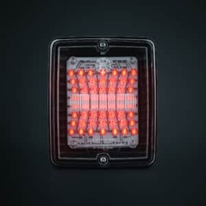 Πίσω Φανάρι LED IZE Τετράγωνο Με Διάφανο Φακό