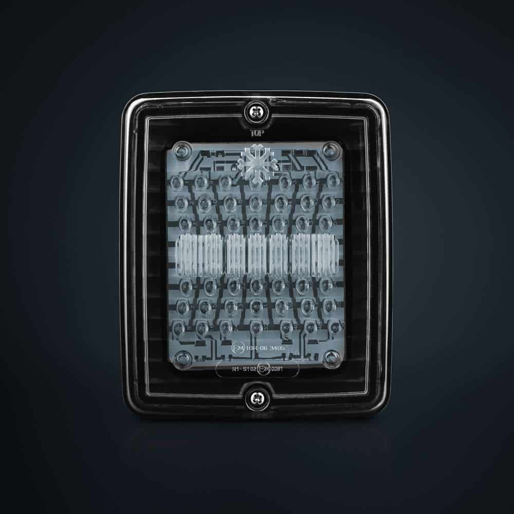 Φανάρι IZE LED φως θέσης/φρένων τετράγωνο με διάφανο φακό - Image 5