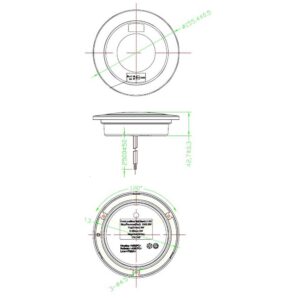 Alternative view of Πίσω φανάρι Red Eye στρογγυλό 3 λειτουργιών