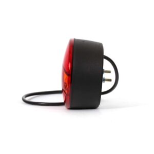 Alternative view of Πίσω φανάρι 3 λειτουργιών στρογγυλό με κόκκινο/πορτοκαλί φακό