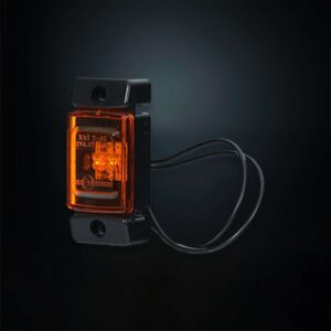 Πλευρικό φως σήμανσης LED με πορτοκαλί φακό