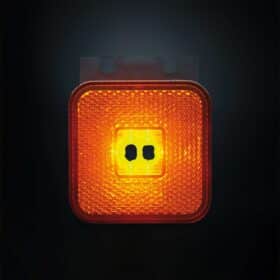 Πλευρικό φως σήμανσης τετράγωνο με 2 LED