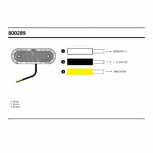 Alternative view of Πλευρικό φως σήμανσης με φλας 20 LED