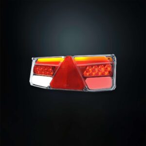 Πίσω Φανάρι Τρέιλερ 5 Λειτουργιών Δεξί Με Δυναμικό Φλας Ορθογώνιο