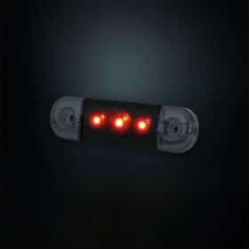 Slim πίσω φως θέσης Dark Knight με 3 LED