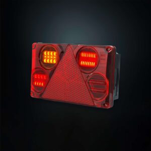 Πίσω Φανάρι Τρέιλερ 5 Λειτουργιών Αριστερό Μπαγιονέτ Ορθογώνιο