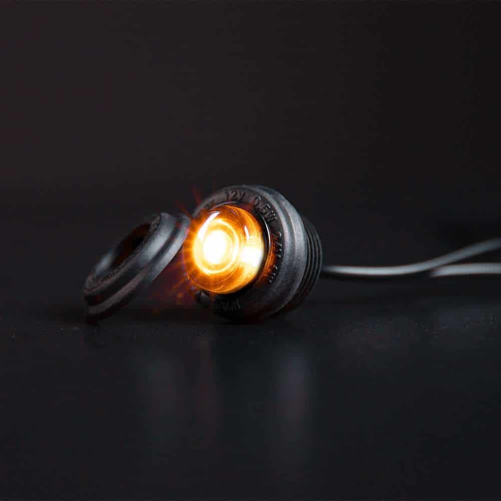 Στρογγυλό πλευρικό φως σήμανσης Freedom black raven 29mm - Image 3