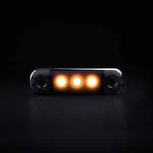 Slim πλευρικό φως σήμανσης Dark Knight super dark με 3 LED