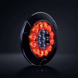 Alternative view of Πίσω φανάρι Freedom Black Raven στρογγυλό 3 λειτουργιών 152 mm