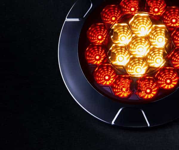 Πίσω φανάρι Freedom Black Raven στρογγυλό 3 λειτουργιών 152 mm - Image 8