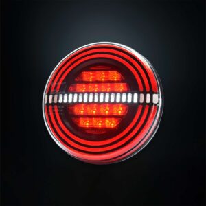 Πίσω φως 3 λειτουργιών universal στρογγυλό 142mm