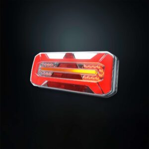 Πίσω φως 5 λειτουργιών αριστερό ορθογώνιο με δυναμικό φλας