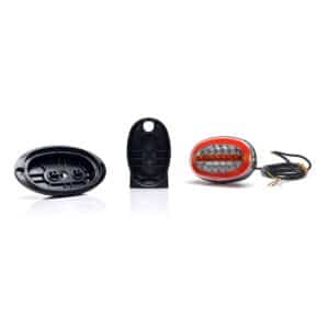 Alternative view of Πίσω φως 3 λειτουργιών universal οβάλ με δυναμικό φλας