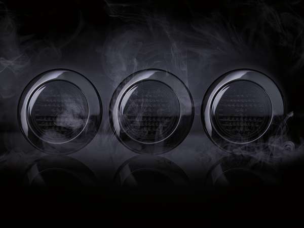 Πίσω φλας Dark knight ize led στρογγυλό - Image 9