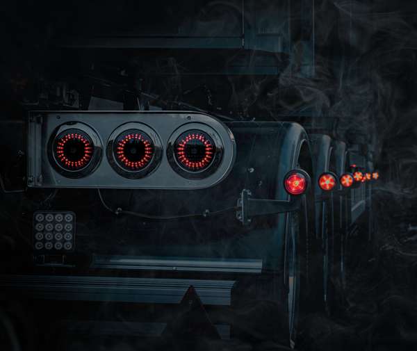 Πίσω φλας Dark knight ize led στρογγυλό - Image 10