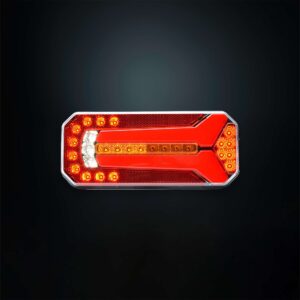 Πίσω φανάρι Strands 5 λειτουργιών universal με δυναμικό φλας ορθογώνιο