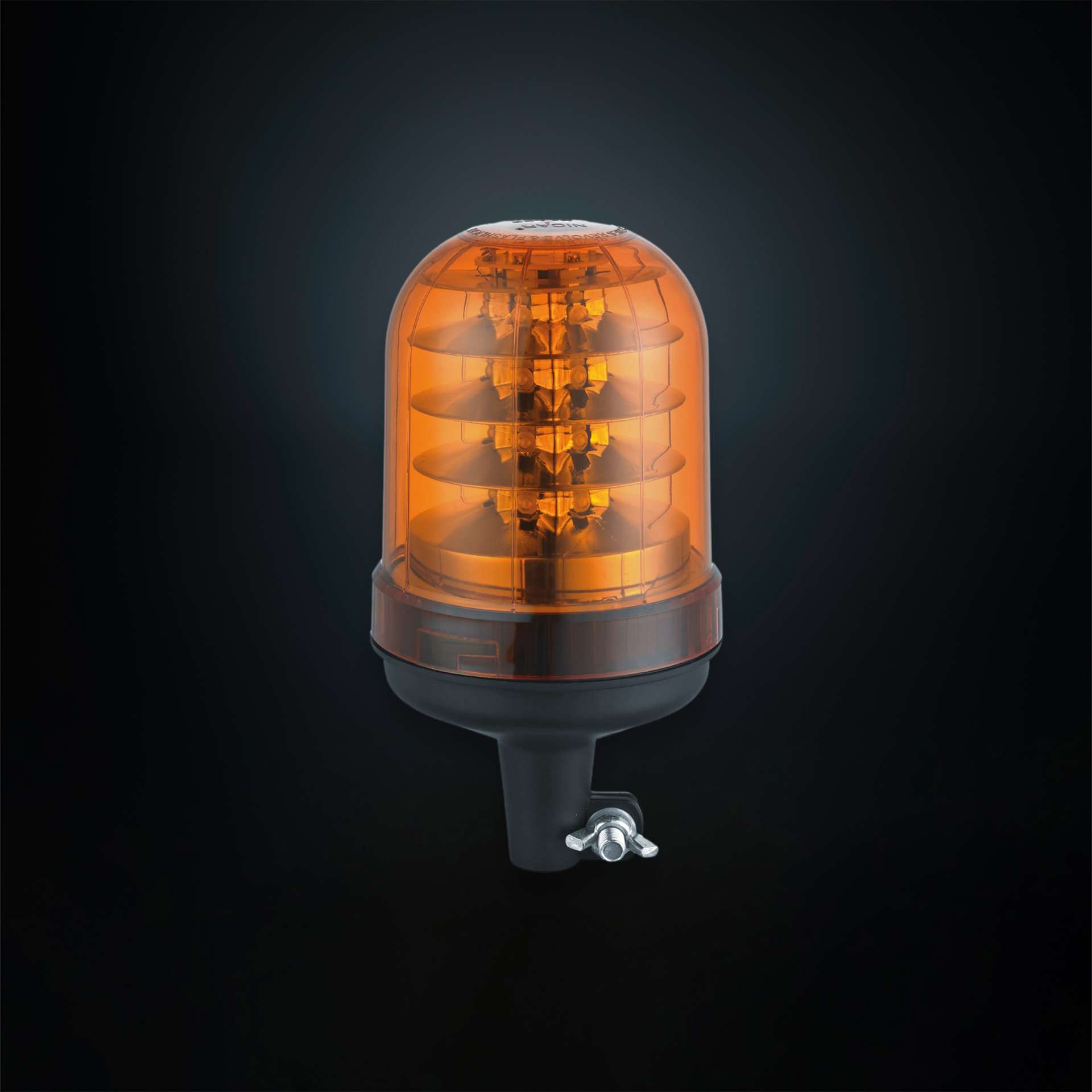 Φάρος προειδοποίησης Led 130mm με βάση ιστού