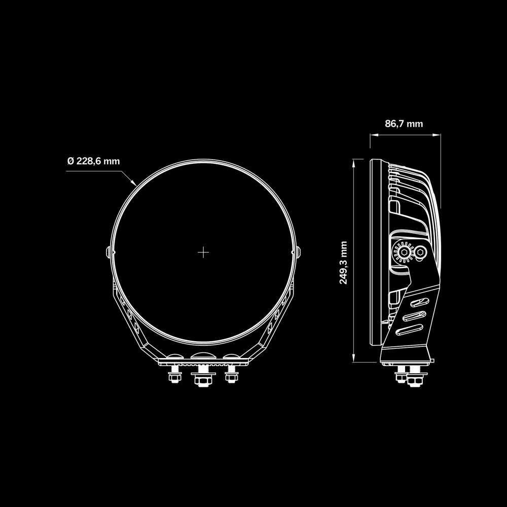Προβολέας Siberia NRS 9" Λευκό 11800 Lumens - Image 5