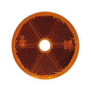 Ανακλαστικό Πορτοκαλί Στρογγυλό 60mm με τρύπες