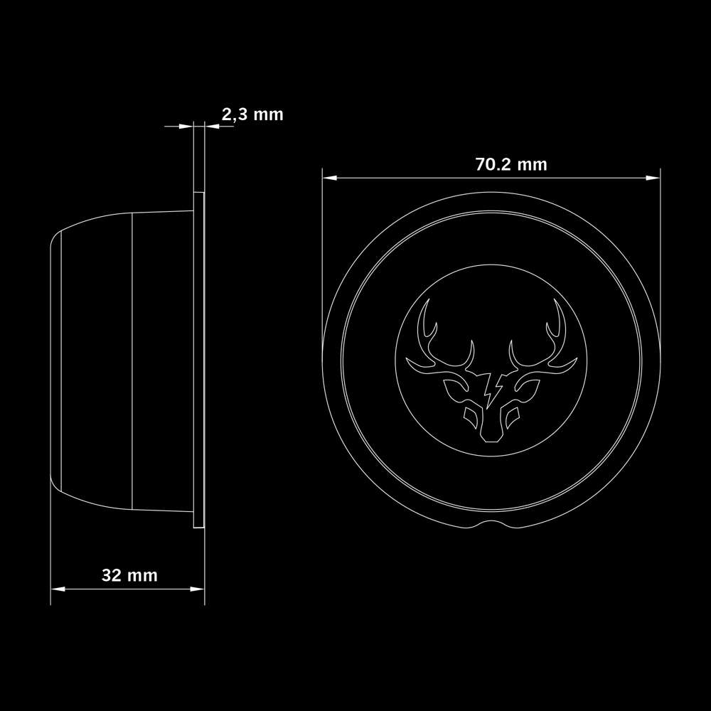 Μπροστινό Φως Θέσης Freedom Viking Dark - Image 7