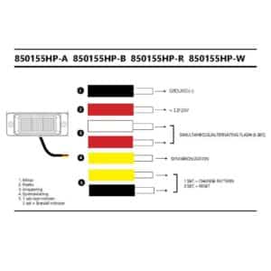 Alternative view of Κατευθυντικό φως προειδοποίησης μπλε με 3 LED