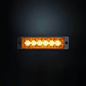 Κατευθυντικό φως προειδοποίησης πορτοκαλί με 6 LED