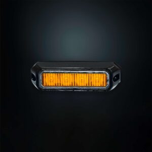 Mini κατευθυντικό φως προειδοποίησης πορτοκαλί με θωρακισμένο καλώδιο