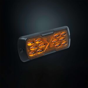 Slim fisheye κατευθυντικό φως προειδοποίησης με 12 LED