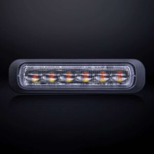 Alternative view of Κατευθυντικό Προειδοποιητικό Φως Dark Knight Πορτοκαλί 6 LED Με Διάφανο Φακό