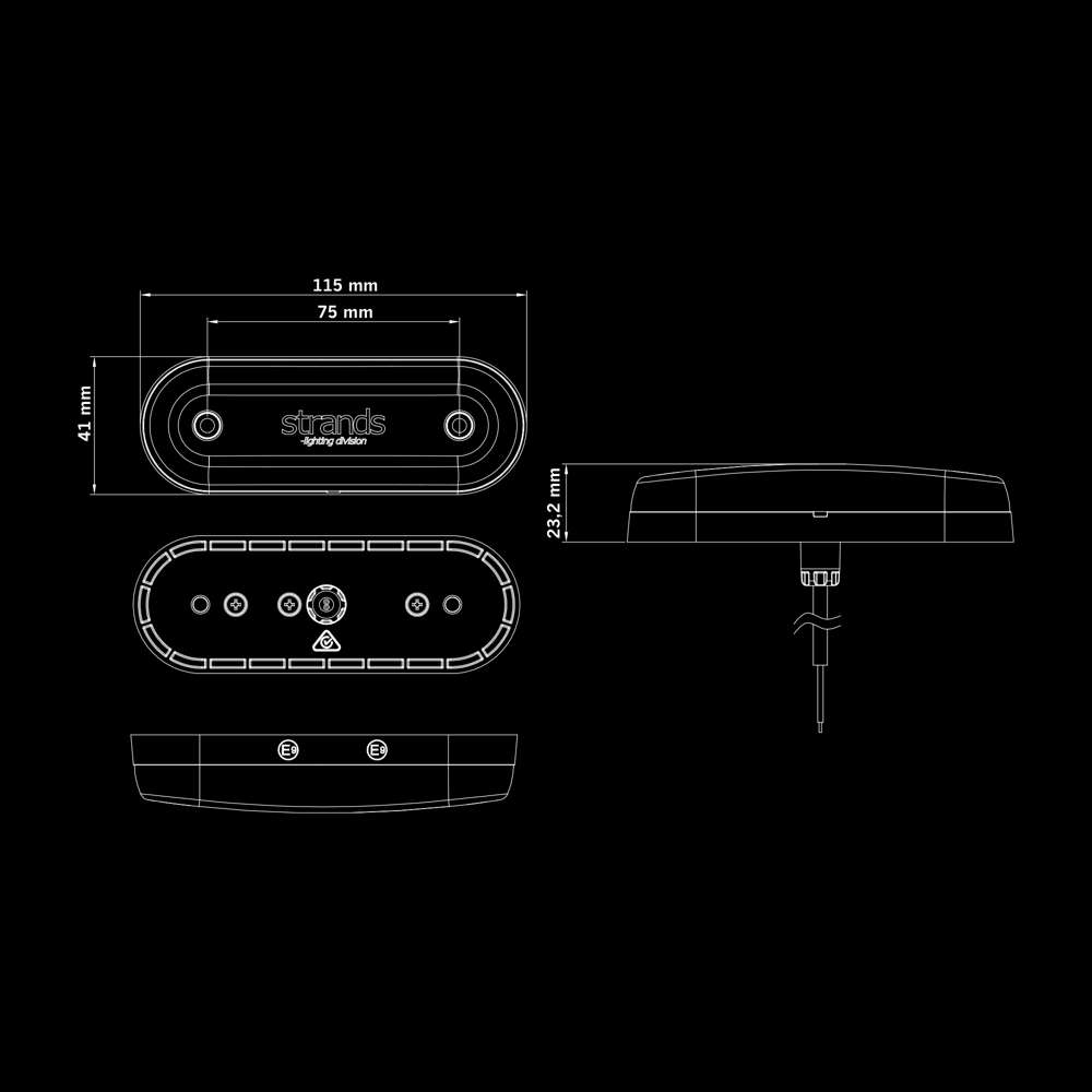 Φώς θέσης FOR9T Gravity Λευκό - Image 13