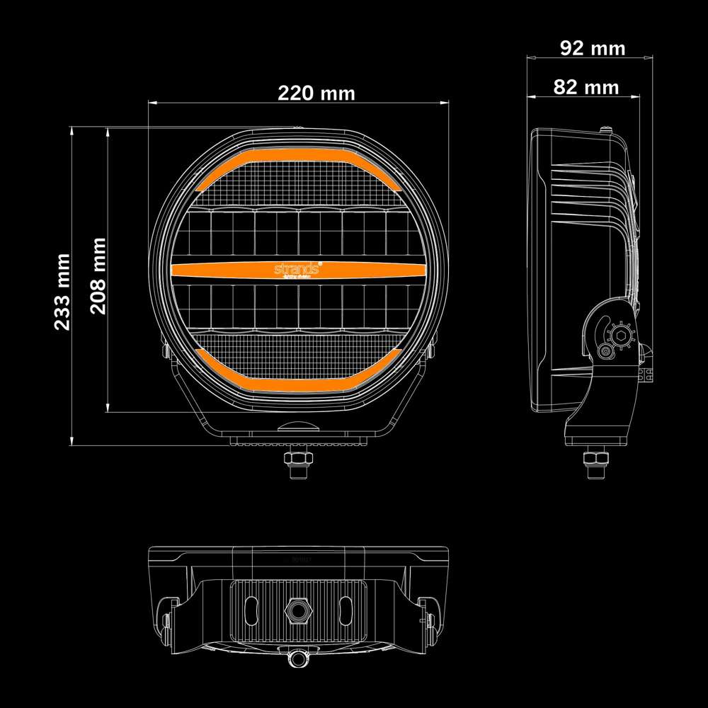 Προβολέας Nuuk D-Line 9" 13400 Lumens - Image 3