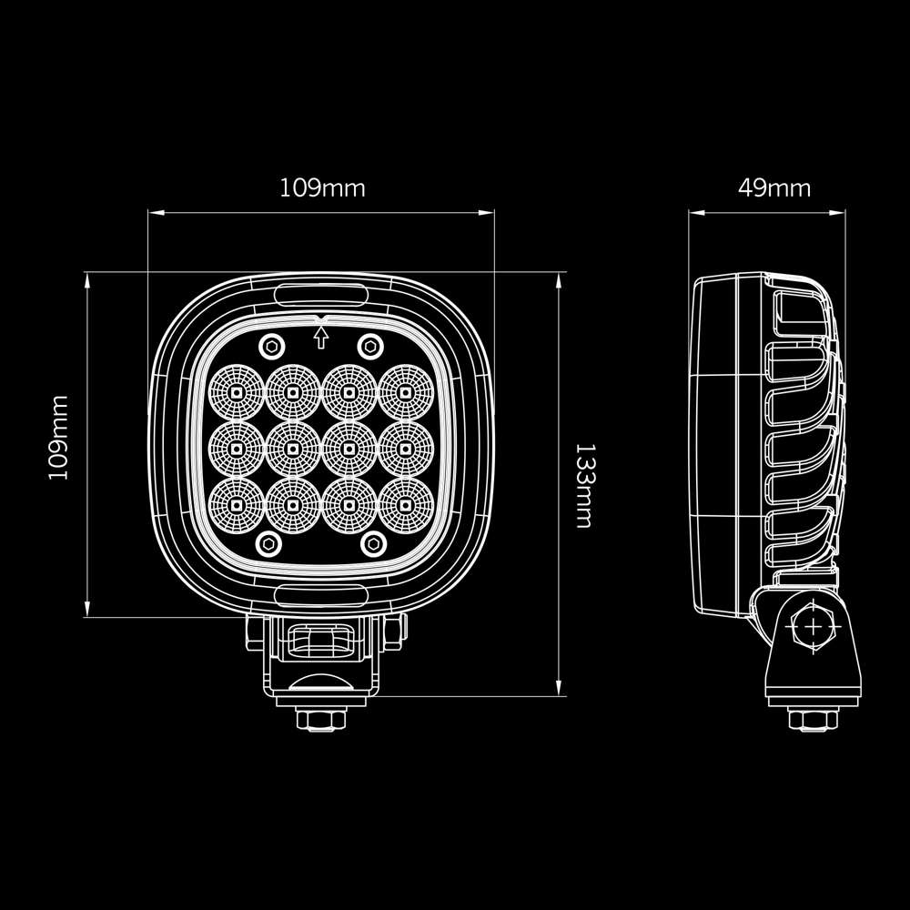 Φώς εργασίας Led President Κόκκινο 24w 3210 Lumens - Image 7