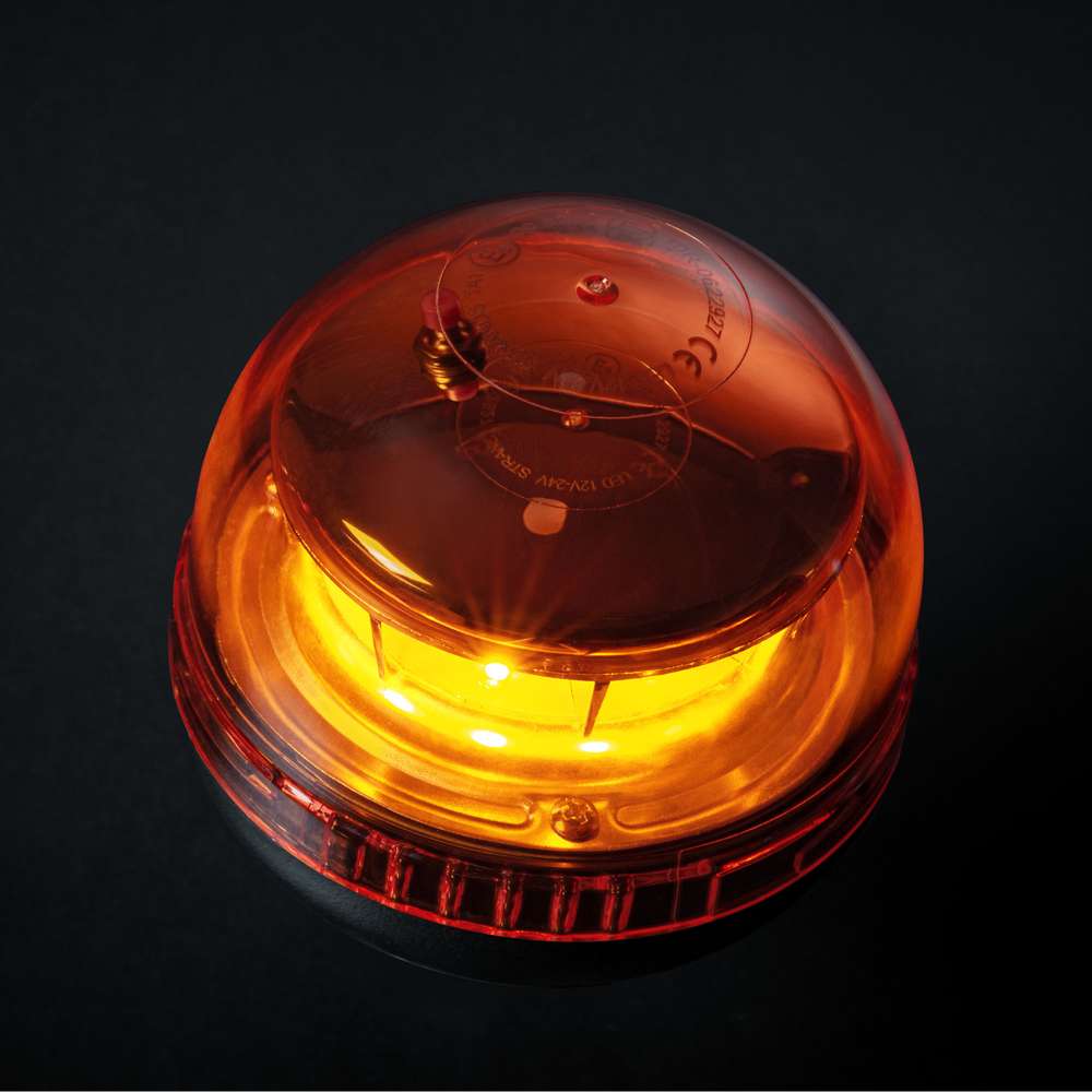 Φάρος Προειδοποίησης Big Energy Με Πορτοκαλί Φακό Βάση Ιστού - Image 5