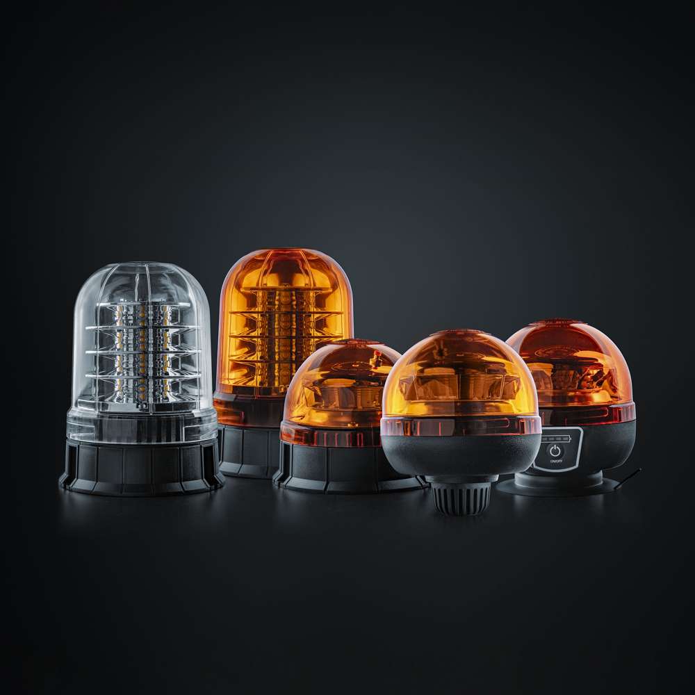 Φάρος Προειδοποίησης Big Energy Με Πορτοκαλί Φακό Βάση Ιστού - Image 7