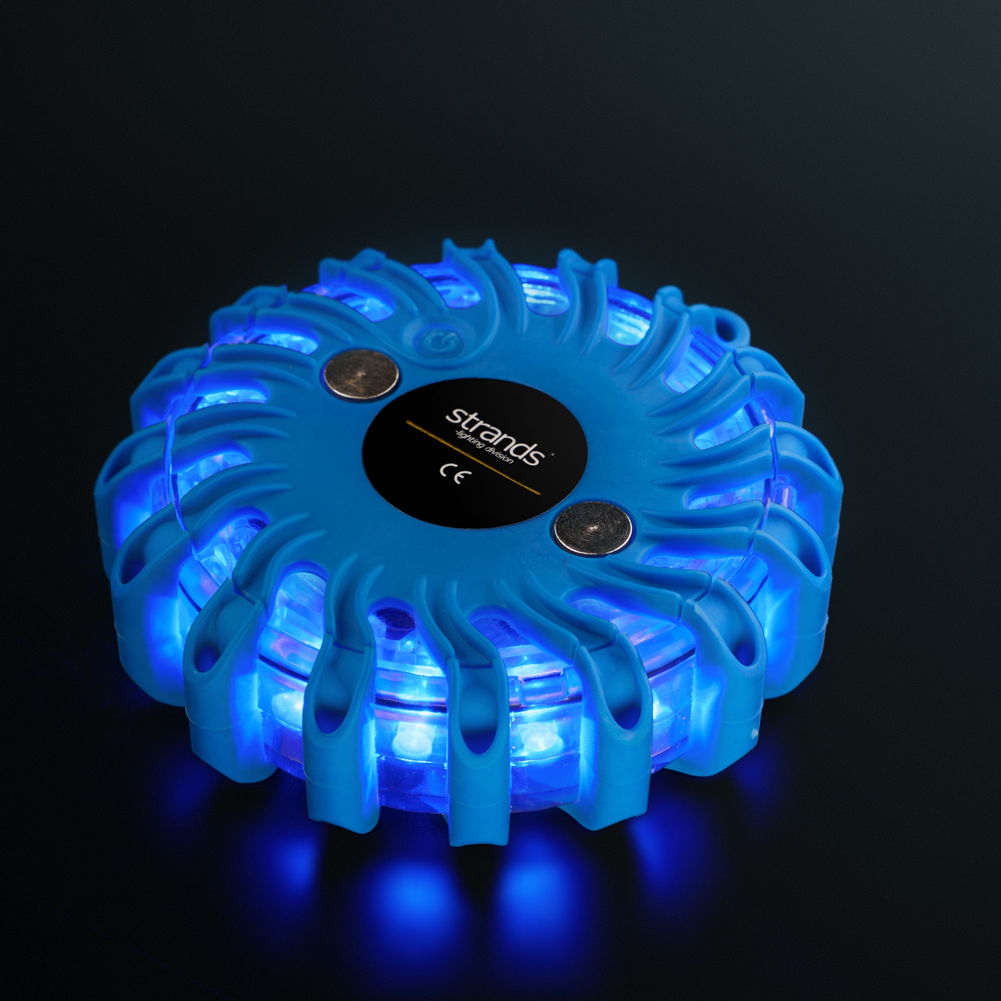 Κατευθυντικό προειδοποιητικό φως LED μπλε (puck)