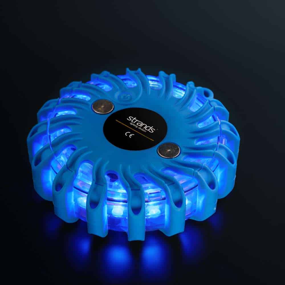 Κατευθυντικό προειδοποιητικό φως LED μπλε (puck) 6 τεμάχια - Image 4