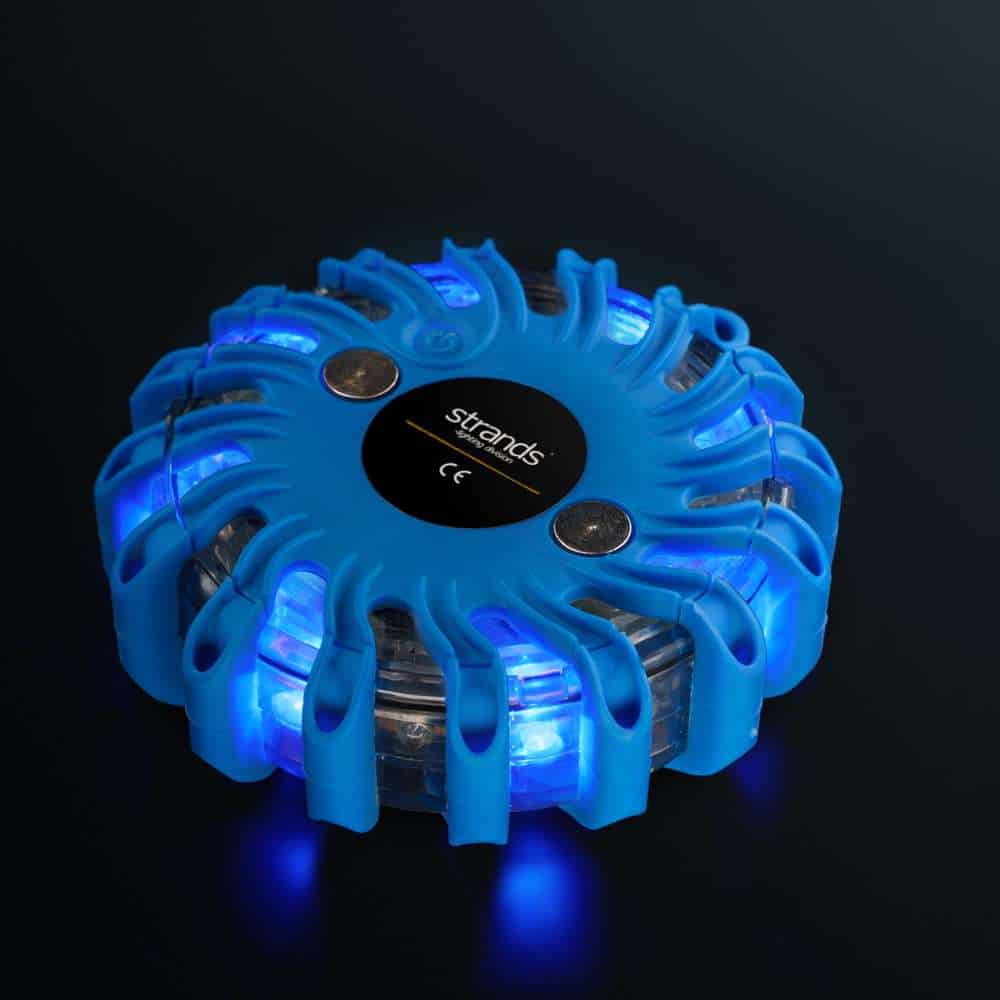 Κατευθυντικό προειδοποιητικό φως LED μπλε (puck) 6 τεμάχια - Image 3